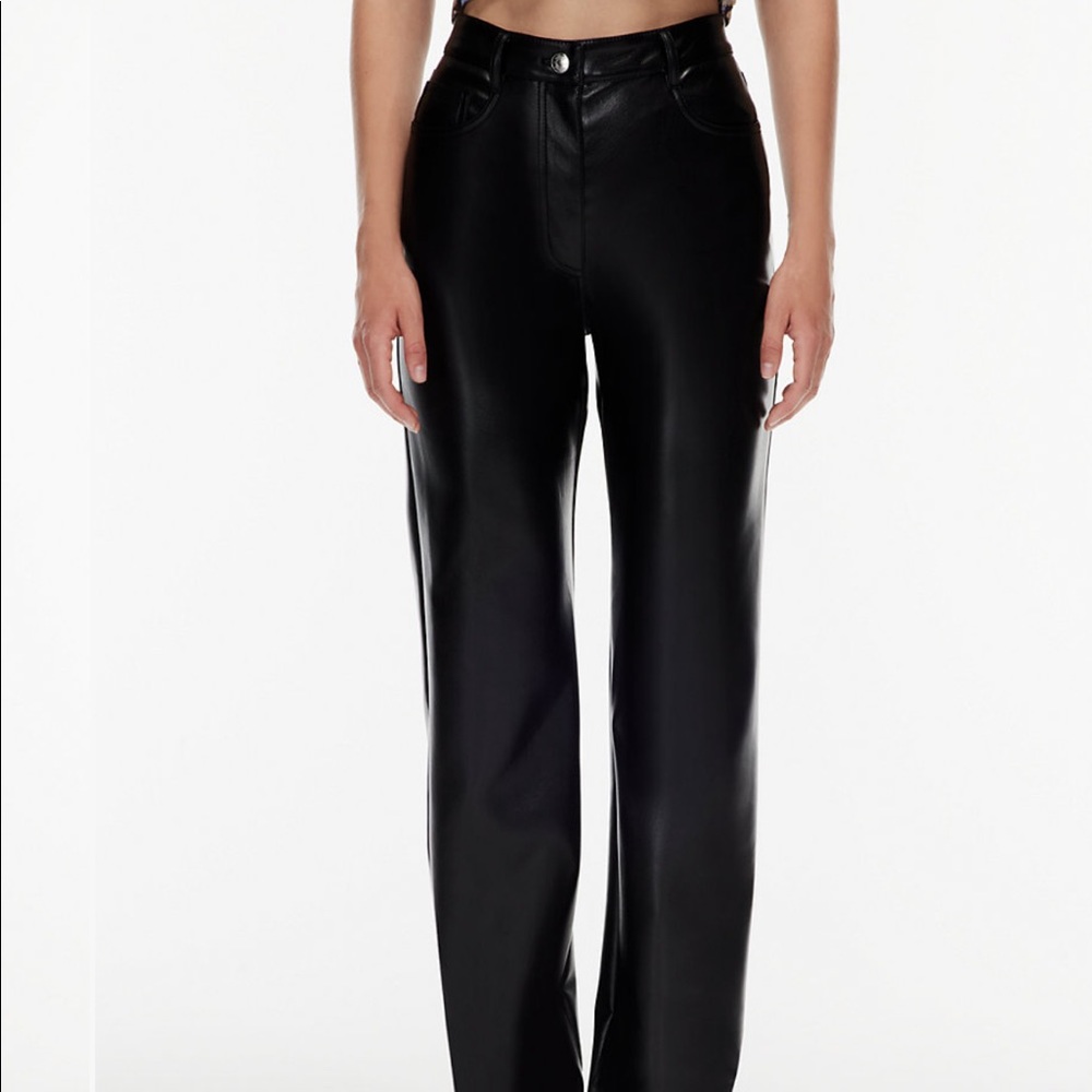 Aritzia Wilfred Melina leather pants